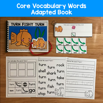 Core Vocabulary Adapted Book: "Turn Fishy Turn" Core Word Turn