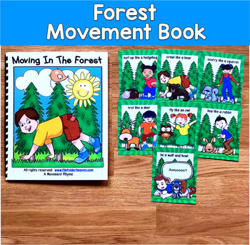 Forest Animals Movement Book | Brain Break Gross Motor | OT SLP SPED APE PreK