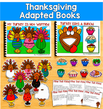 Thanksgiving Adapted Books | Making Inferences | Speech Therapy SPED Autism