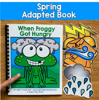 Spring Adapted Book | When Froggy Got Hungry | WH Questions | Pre-K SPED