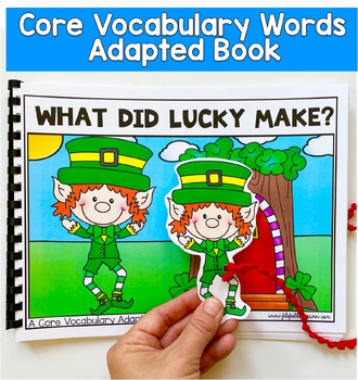 Core Words Adapted Book And Activities: "What Did Lucky Make?" Core Word Make