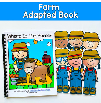 Farm Adapted Book | Where Is the Horse? | WH Questions