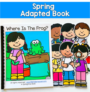 Spring Adapted Book: Where Is the Frog? | WH Questions Sequencing | Pre-K SPED