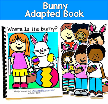 Easter Bunny Adapted Book | WH Questions Sequencing | SLP SPED Autism PreK