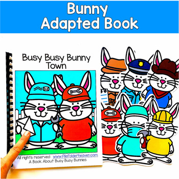 Bunny Adapted Book | Core Word Who Inferencing WH Questions | SLP SPED Autism