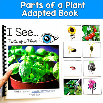 Parts of a Plant Adapted Book | Real Photos Inferencing Attributes | SLP SPED