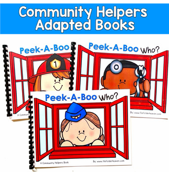 Community Helpers Adapted Books | Wh Questions Inferencing | SLP SPED Autism