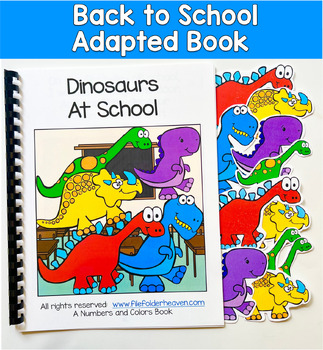 Back to School Adapted Book | Dinosaurs at School | PreK ECSE SPED