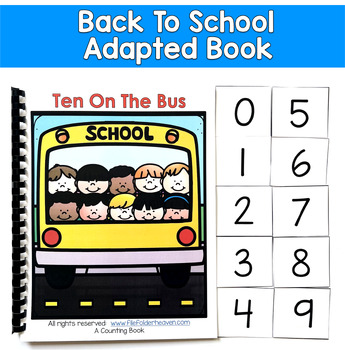 Back to School Adapted Book | Ten on the Bus | Counting Numbers | SLP Autism