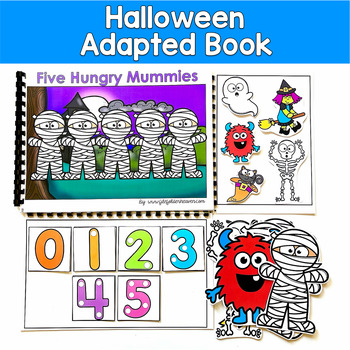 Halloween Counting Adapted Book | Numbers 1-5 Counting Down | SLP SPED Math