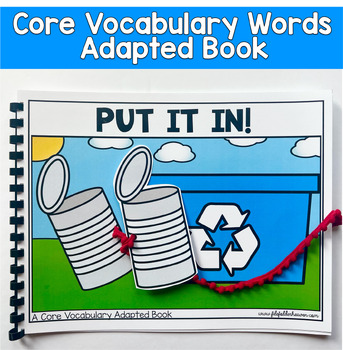 Core Words Adapted Book | Core Word PUT | Put It In Activity | PreK Autism SPED