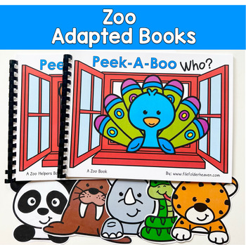 Zoo Adapted Books for Making Inferences | Peek-a-Boo Who?