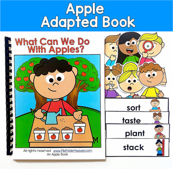 Apples Adapted Book | Verbs Inferencing | Core Words What Do | SLP SPED Autism
