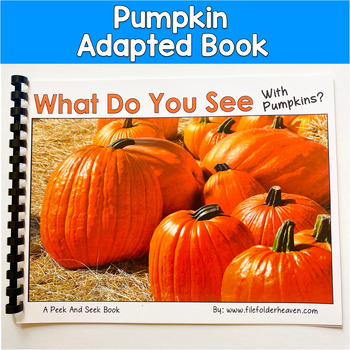 Pumpkin Peek And Seek Book For Language Skills And Making Inferences
