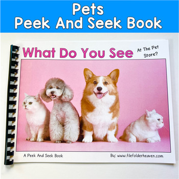 Pets Adapted Book | Inferencing & Core Words | Real Photos SLP SPED Autism