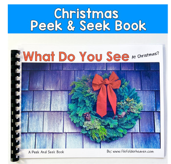 Christmas Peek and Seek Adapted Book | Vocabulary | Special Education