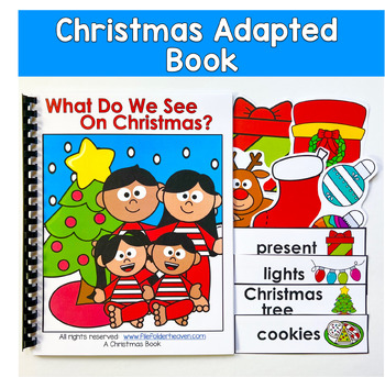 Christmas Adapted Book With Riddles For Special Education (Nouns)