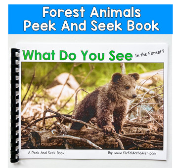 Forest Animals Adapted Book | Inferencing & Core Words | Real Photos SLP SPED