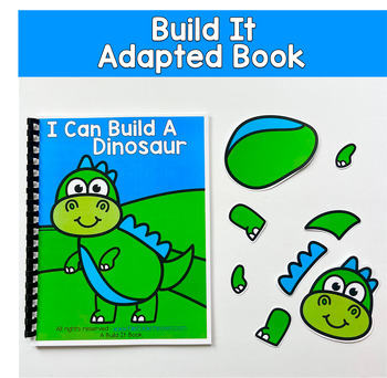 Build It Adapted Book For Following Directions: I Can Build A Dinosaur