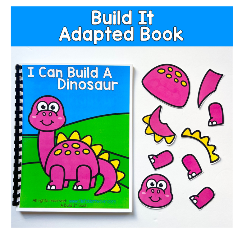 Build It Adapted Book For Following Directions: I Can Build A Dinosaur