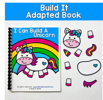 Build It Adapted Book Following Directions: I Can Build A Unicorn