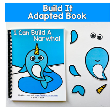 Build It Adapted Book For Following Directions: I Can Build A Narwhal