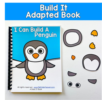 Build It Adapted Book For Following Directions: I Can Build A Penguin