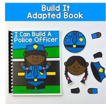 Build It Adapted Book For Following Directions: I Can Build A Police Officer