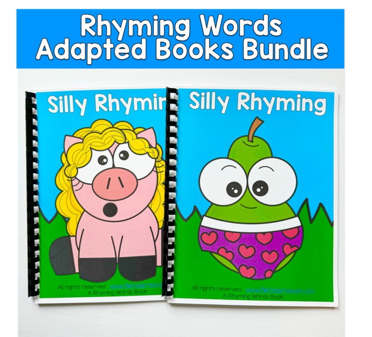 Rhyming Words Adapted Books Bundle