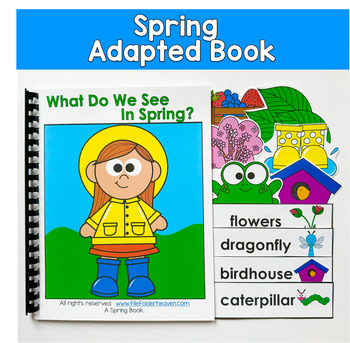 Spring Vocabulary Adapted Book | What Do We See in Spring?