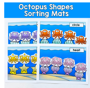 Octopus Shapes Sorting Mats