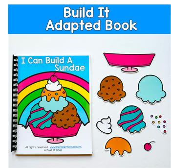 Build An Ice Cream Sundae Adapted Book 3