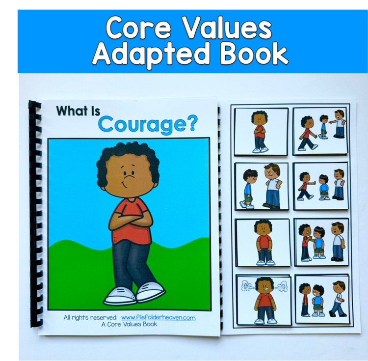 Core Values Adapted Book: What Is Courage?