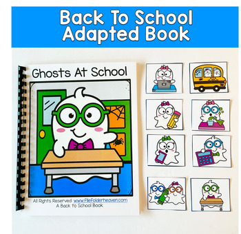 Back to School Adapted Book | Ghosts at School | Special Education
