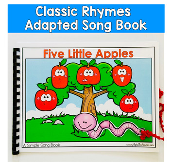 Five Little Apples Adapted Song Book For Circle Time In Special Education