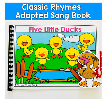 Five Little Ducks Adapted Song Book For Circle Time In Special Education