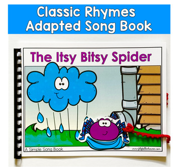 The Itsy Bitsy Spider Adapted Book For Circle Time In Special Education