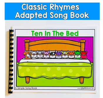 Ten In The Bed Adapted Song Book For Circle Time In Special Education