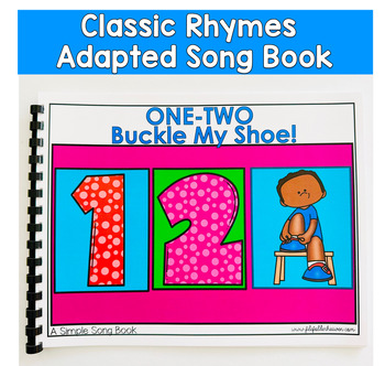 One Two Buckle My Shoe Adapted Book For Circle Time In Special Education