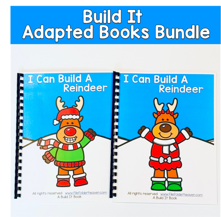 Build It Adapted Book Mini-Bundle: Reindeer Theme