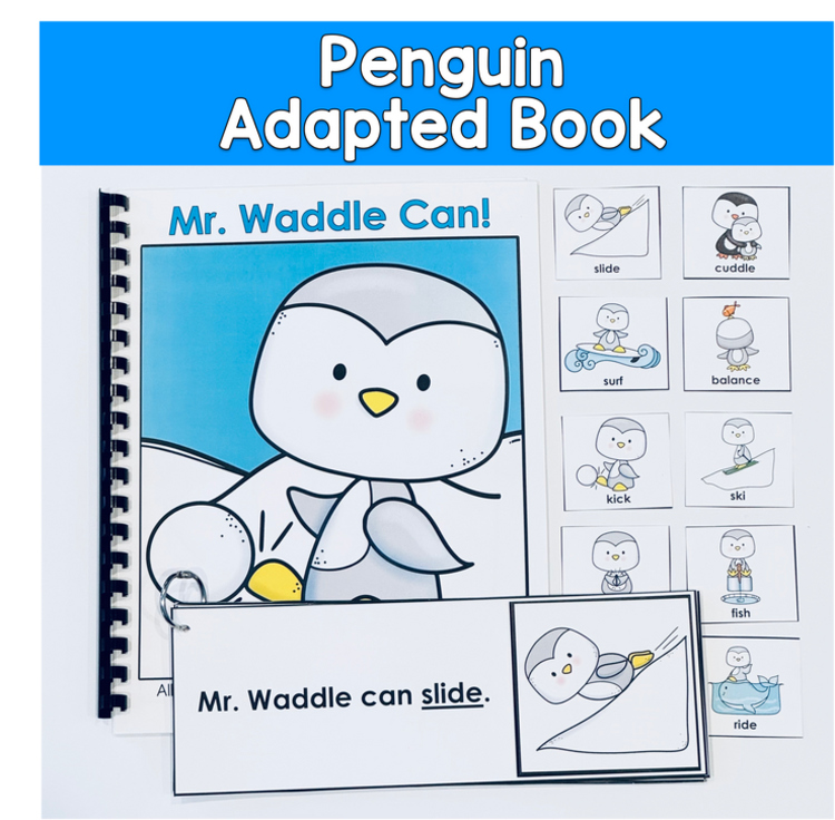 Penguin Adapted Book For Special Education, Verbs, Action Words, Core Word, CAN