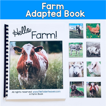 Farm Adapted Book with Real Photos | Core Word HELLO | Hello Farm