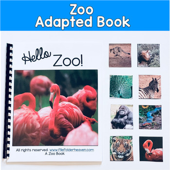Zoo Adapted Book with Real Photos | Core Word HELLO | Hello Zoo