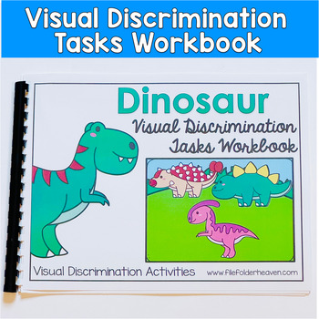 Dinosaur Visual Discrimination Tasks Workbook