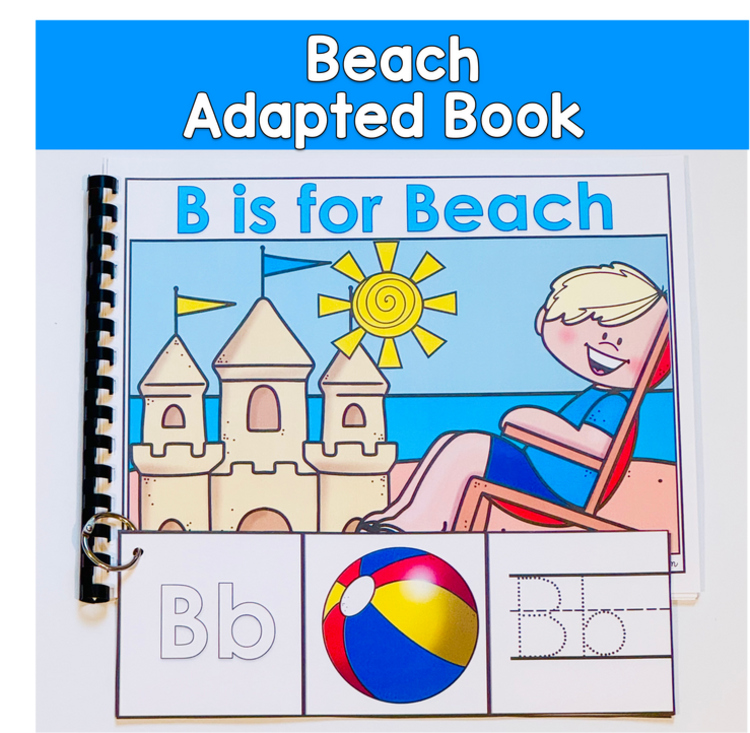 Beach Alphabet Adapted Book | Letter B Activities | Special Education