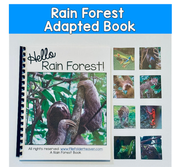 Rain Forest Adapted Book With Real Photos, Rain Forest Vocabulary, Core Word