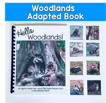 Woodlands Adapted Book With Real Photos: Woodlands Vocab, Core Word: HELLO