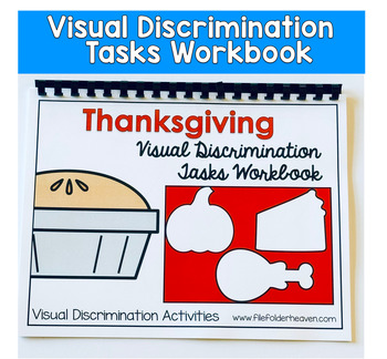Thanksgiving Visual Discrimination Tasks Workbook 2