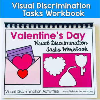 Valentine's Day Visual Discrimination Tasks Workbook 1