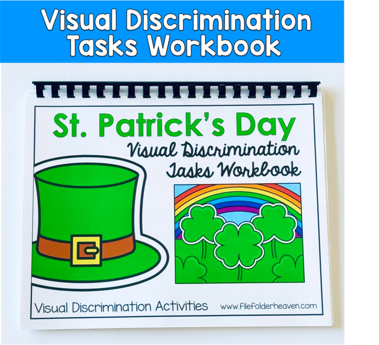 St. Patrick's Day Visual Discrimination Tasks Workbook